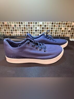 NOBULL Navy Low-Top Canvas Sneakers with White Sole